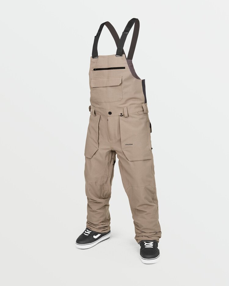 Volcom Volcom Mens Roan Bib Overalls | Chestnut Brown
