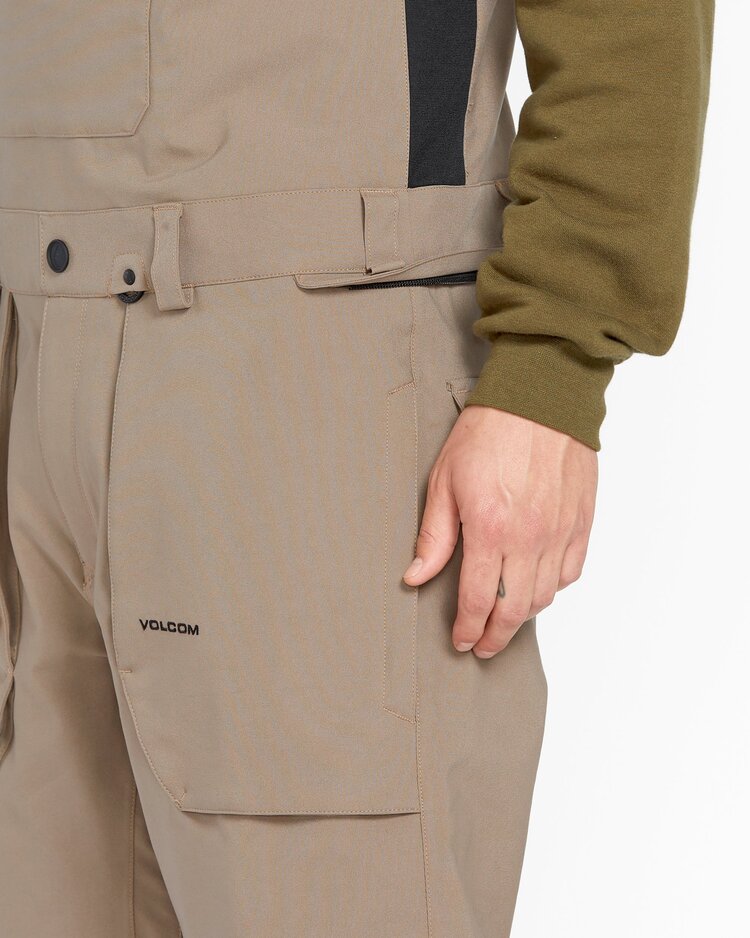 Volcom Men's Roan Bib Overalls | Chestnut Brown