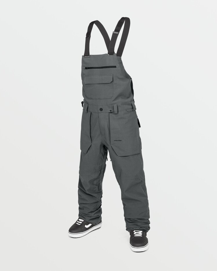 Volcom Men's Roan Bib Overalls | Charcoal