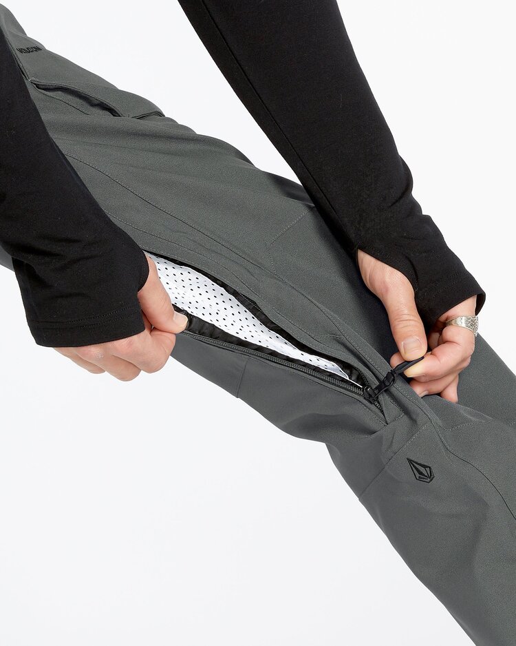 Volcom Men's Roan Bib Overalls | Charcoal