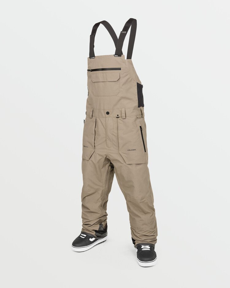 Volcom Volcom Mens Rain GoreTex Bib Overalls | Chestnut Brown