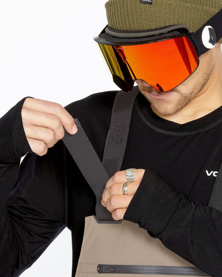 Volcom Volcom Mens Rain GoreTex Bib Overalls | Chestnut Brown