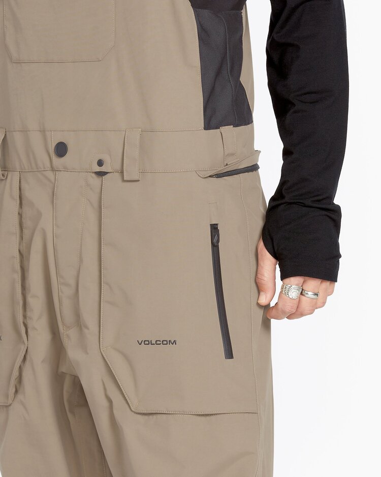 Volcom Volcom Mens Rain GoreTex Bib Overalls | Chestnut Brown