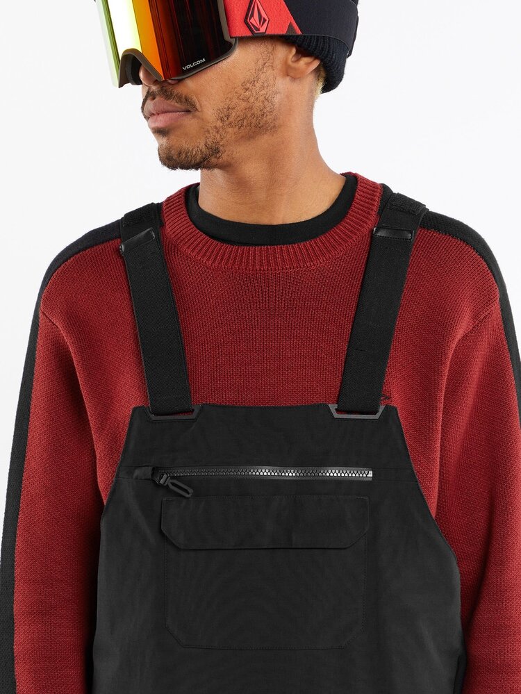 Volcom Men's Rain GORE-TEX Bib Overalls | Black
