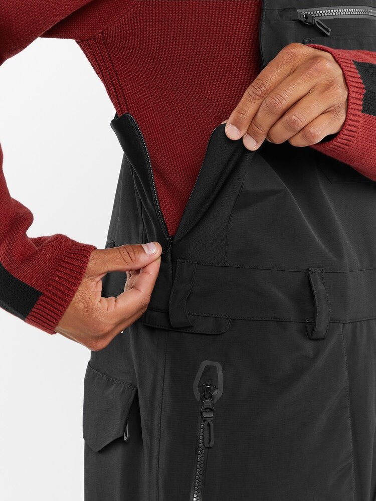 Volcom Men's Rain GORE-TEX Bib Overalls | Black