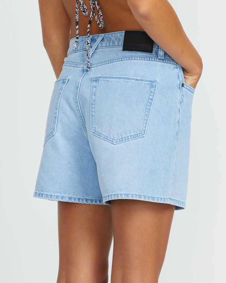 Volcom Stoned Boyfriend Shorts | Blue Bird