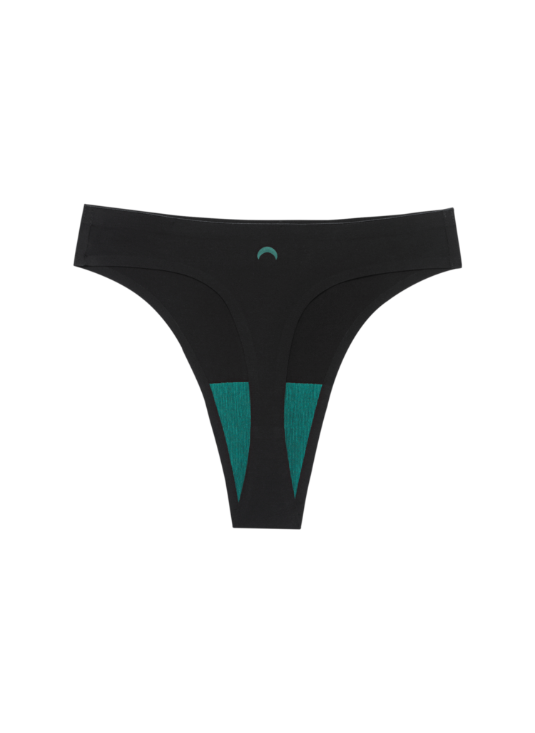 Huha Seamless High Rise Thong | Black