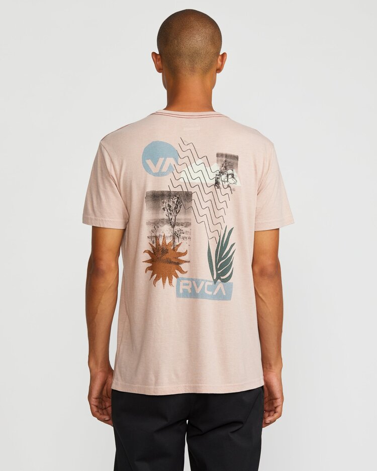 RVCA Desertscape Short Sleeve Tee | Pale Mauve