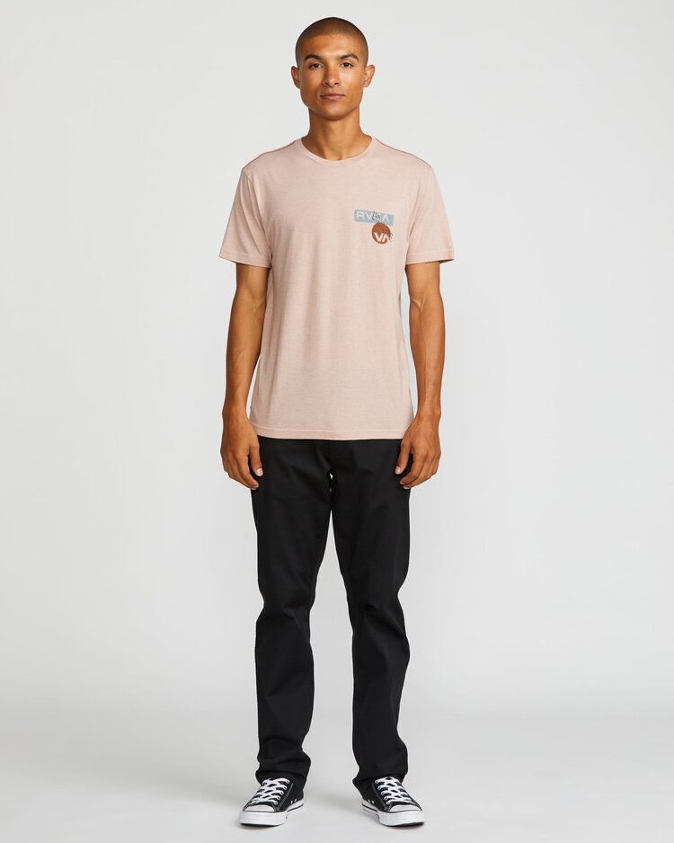 RVCA Desertscape Short Sleeve Tee | Pale Mauve