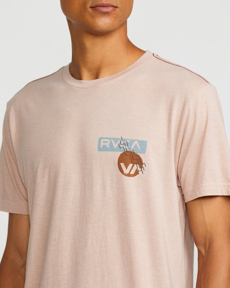 RVCA Desertscape Short Sleeve Tee | Pale Mauve