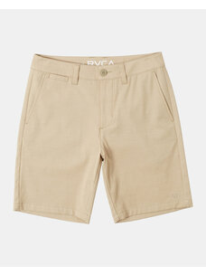 RVCA Boys Back In Hybrid 19 Shorts | Khaki