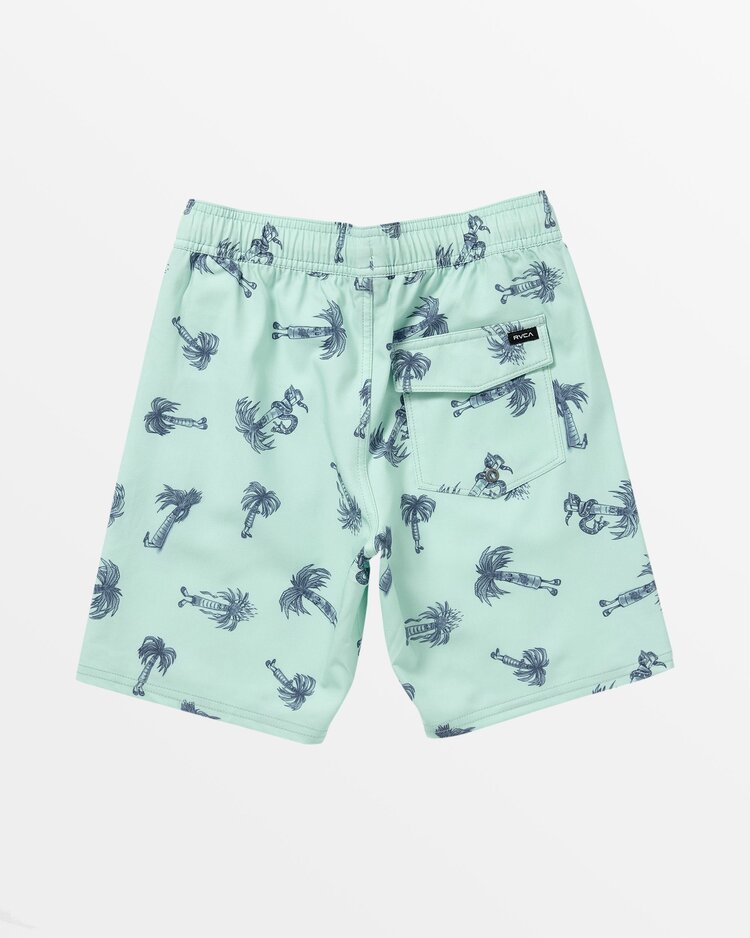 RVCA RVCA Boys Pommier Palms Boardshorts | Blue Haze