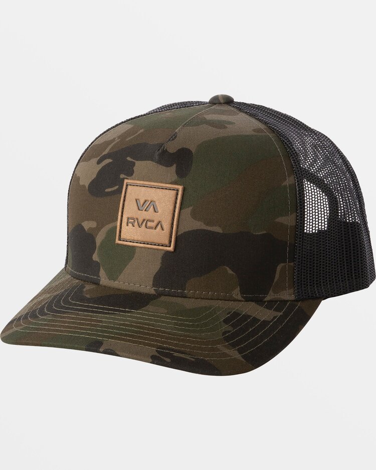 RVCA RVCA VA All The Way Curved Brim Trucker Hat | Camo