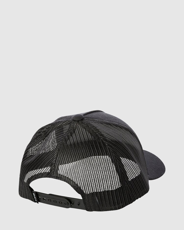 RVCA RVCA VA All The Way Curved Brim Trucker Hat | Black