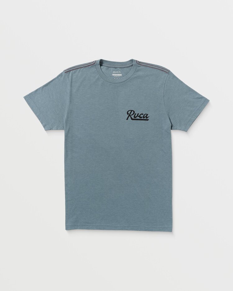 RVCA RVCA Script Sealed Short Sleeve Tee | Vintage Navy