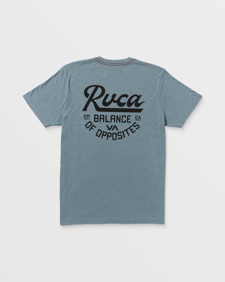 RVCA RVCA Script Sealed Short Sleeve Tee | Vintage Navy