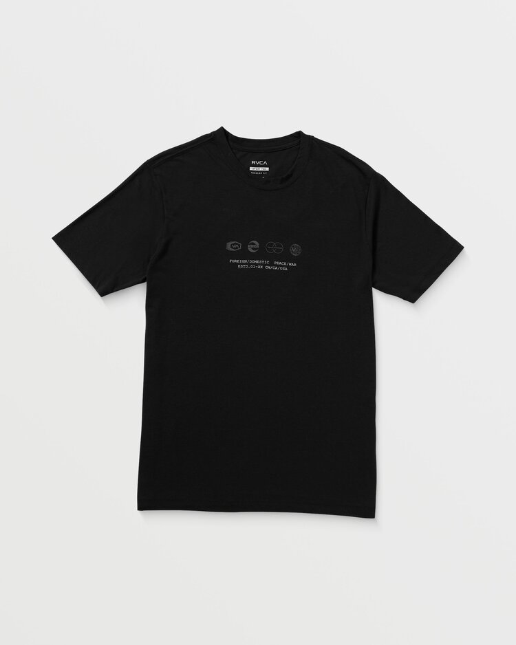 RVCA RVCA Symbol Stacks Short Sleeve Tee | Black