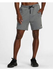 RVCA RVCA Tech Fleece Elastic Waist Shorts | Heather Grey