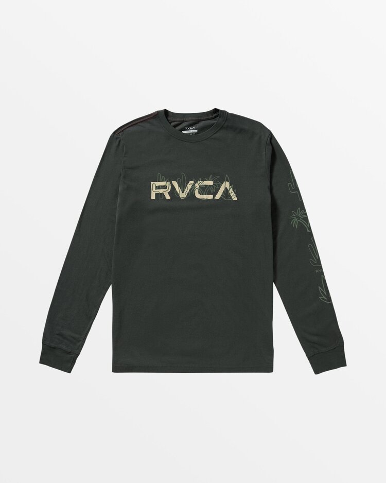 RVCA Desertscape Long Sleeve Tshirt | Pirate Black