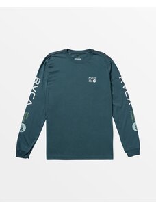 RVCA RVCA ANP Long Sleeve Tee | Duck BlueWhite