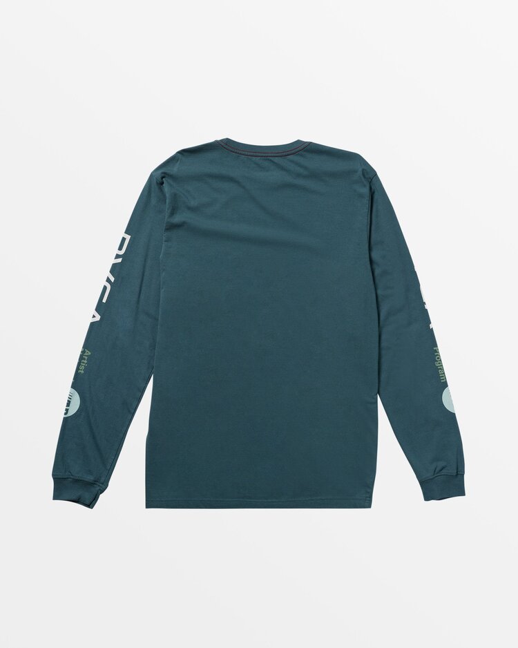 RVCA RVCA ANP Long Sleeve Tee | Duck BlueWhite