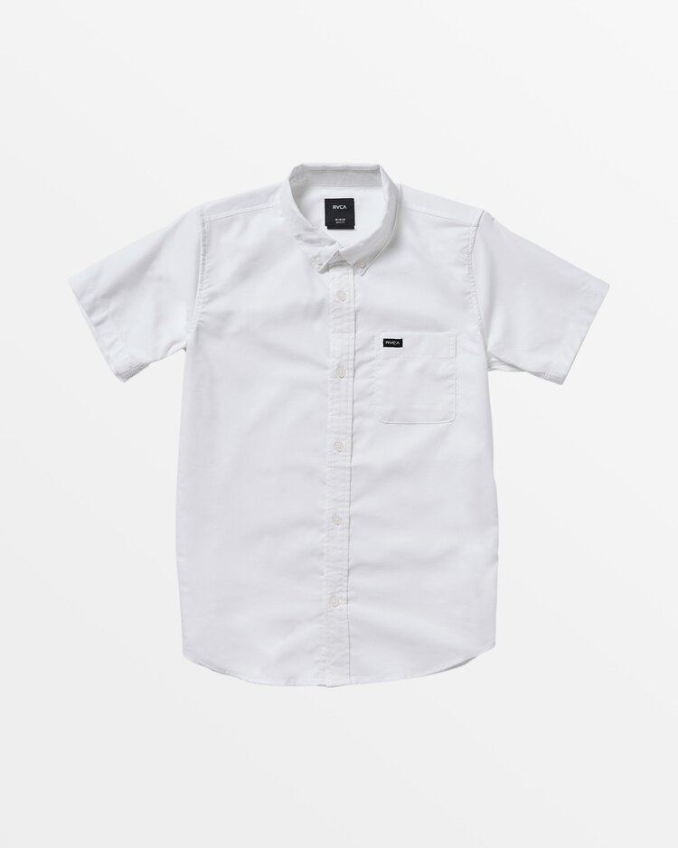 RVCA Boys Thatll Do Short Sleeve Shirt | White