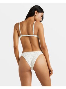RVCA Ditsy Rib Medium French Bikini Bottoms | Whisper White