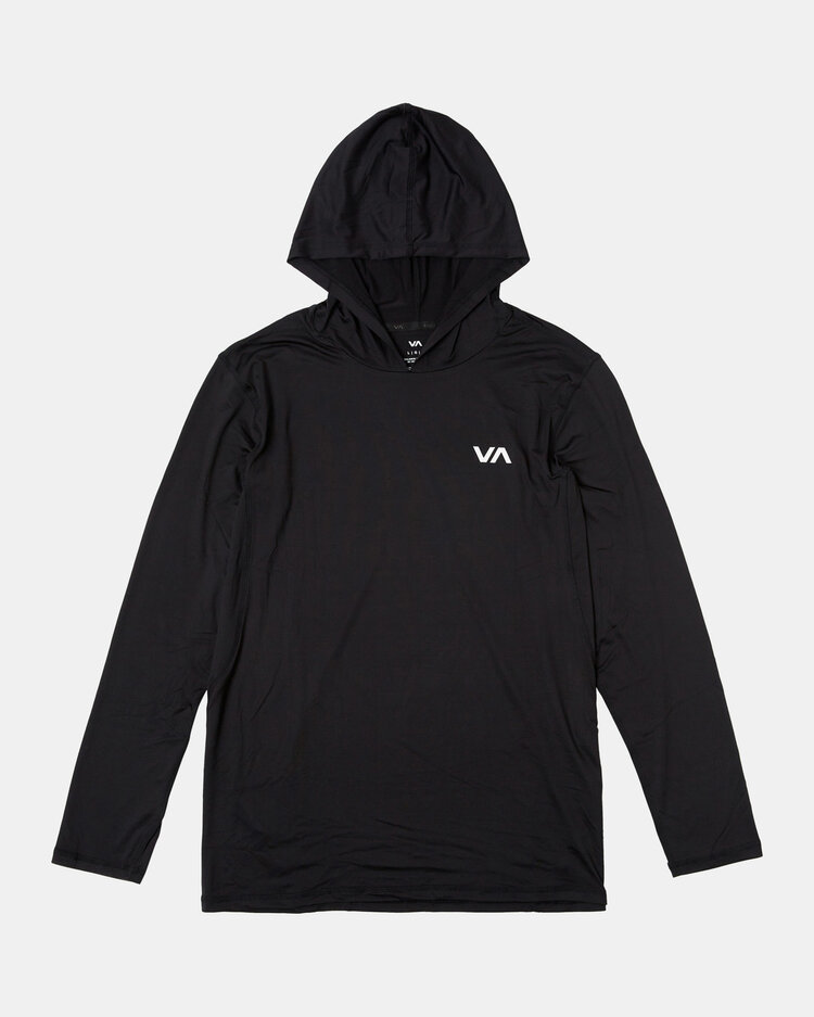 RVCA Sport Vent Long Sleeve Hooded | Black