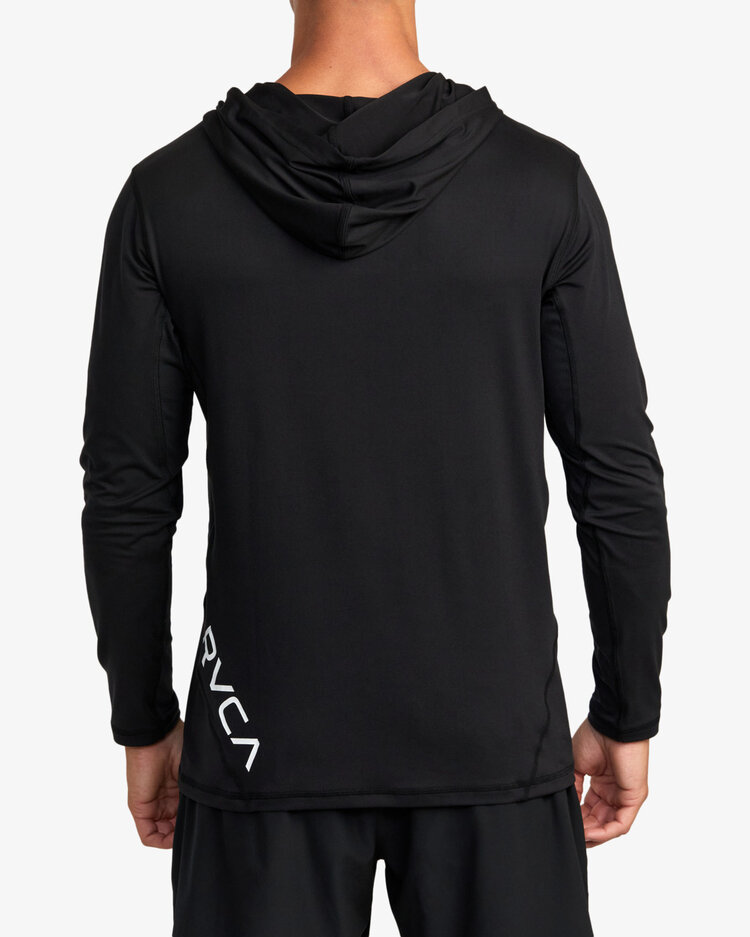 RVCA Sport Vent Long Sleeve Hooded | Black