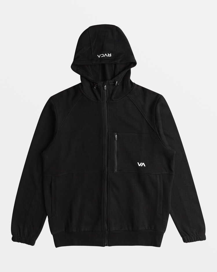 RVCA RVCA Tech ZipUp Fleece Hoodie II | Black 2