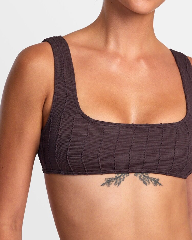 RVCA Chevy Grooves Laceback Bralette | New Plum