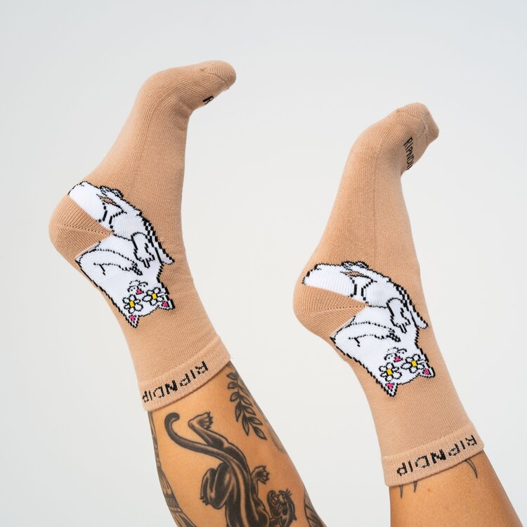 Ripndip Ripndip Lord Nermal Blossom Mid Socks | Almond