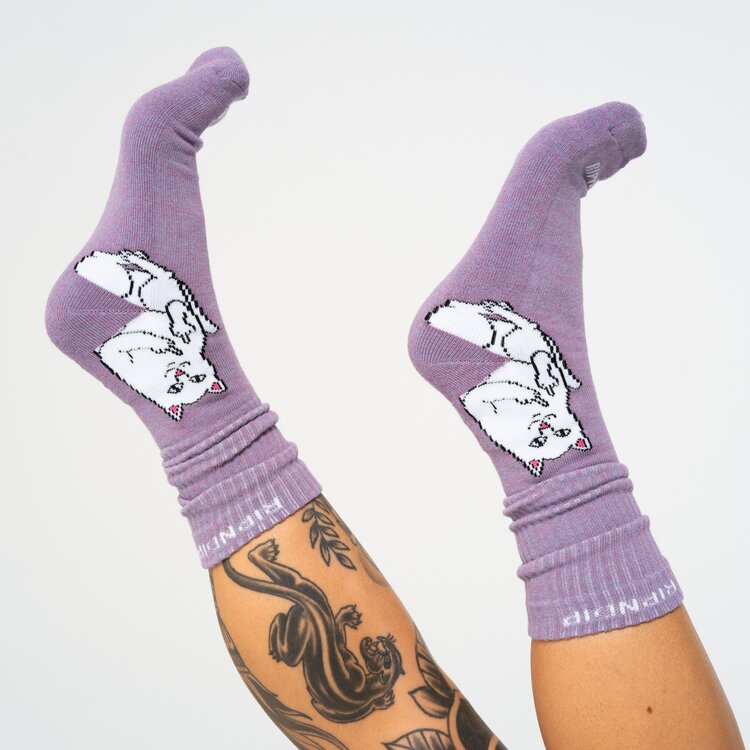Ripndip Ripndip Lord Nermal High Socks | Lilac Heather