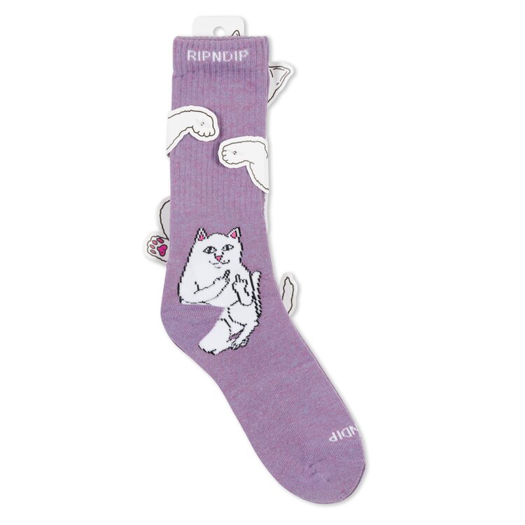 Ripndip Ripndip Lord Nermal High Socks | Lilac Heather