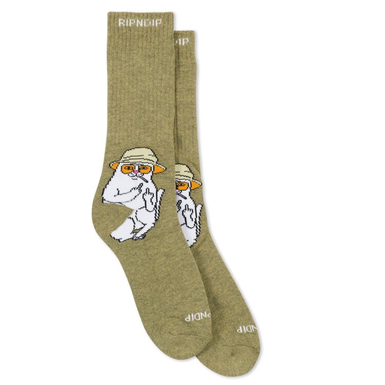 Ripndip Ripndip Nermal S Thompson Socks | Heather Olive