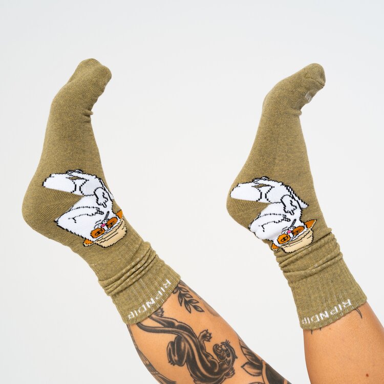 Ripndip Ripndip Nermal S Thompson Socks | Heather Olive