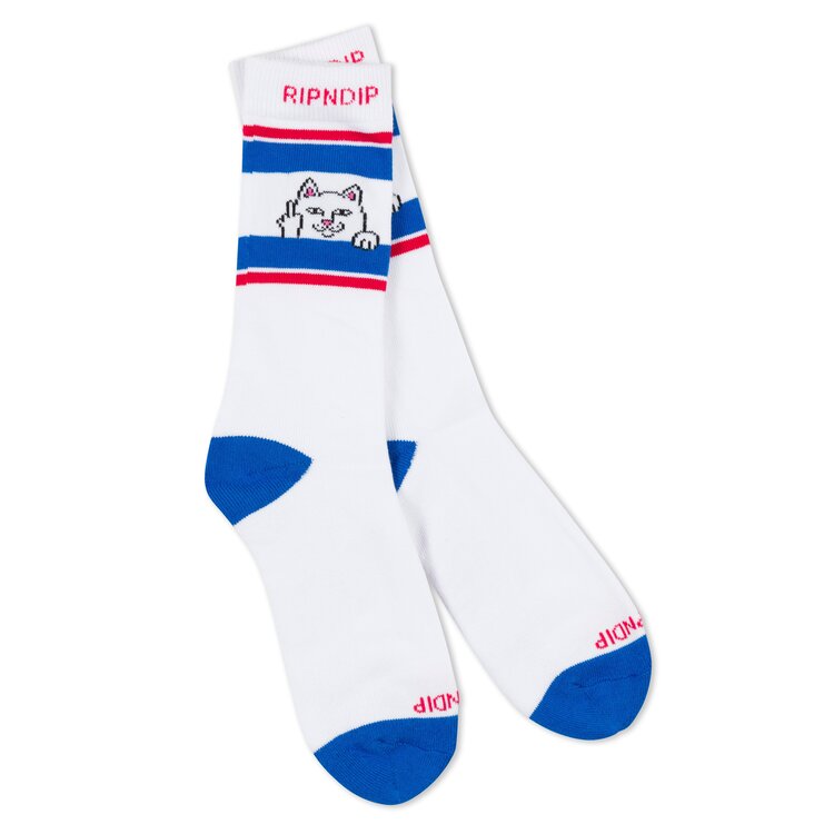 Ripndip Ripndip Peeking Nermal Socks | White