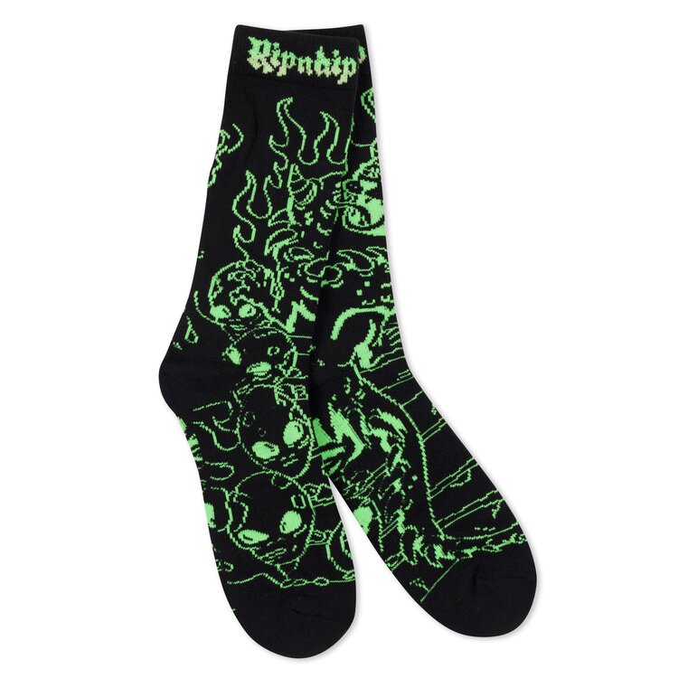 Ripndip Ripndip Horntail Socks | Black