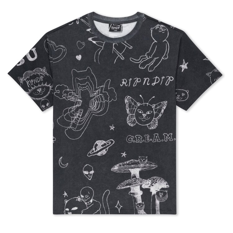 Ripndip Ripndip Nermal Domination Tee | Black Wash