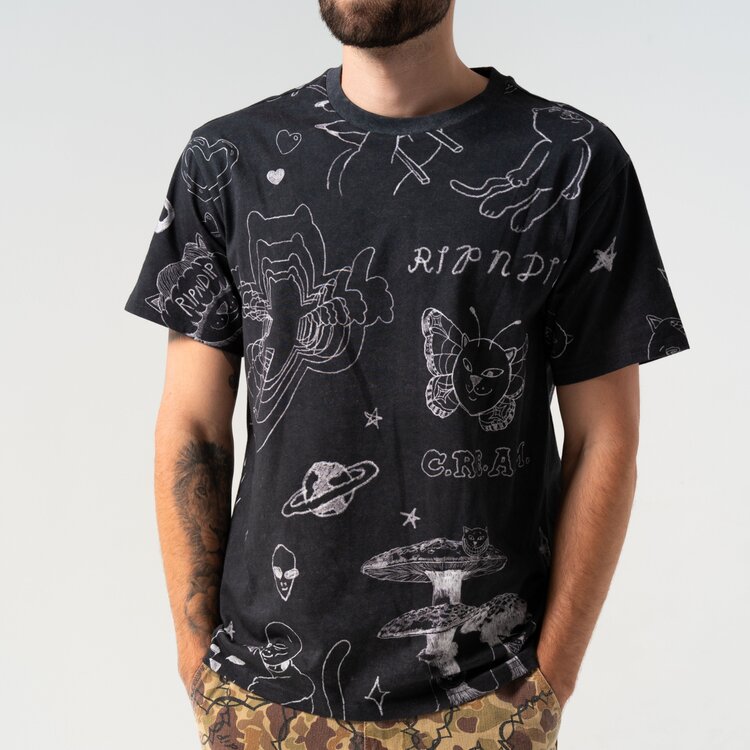 Ripndip Ripndip Nermal Domination Tee | Black Wash