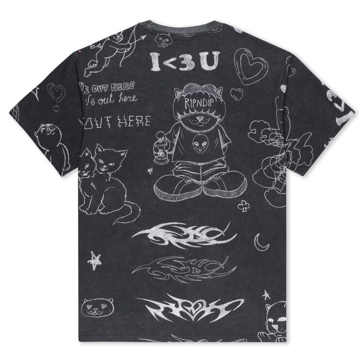 Ripndip Ripndip Nermal Domination Tee | Black Wash