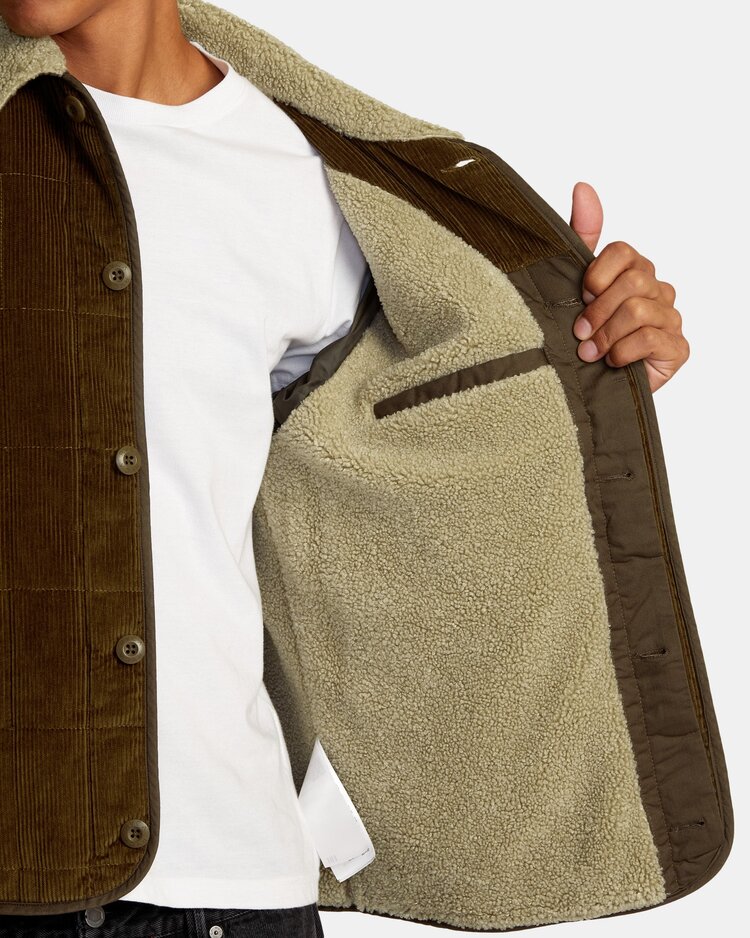 RVCA RVCA Surplus Sherpa Puffer Jacket | Chocolate