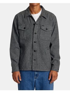 RVCA Flight Risk Shirt Jacket | Smoke Heather