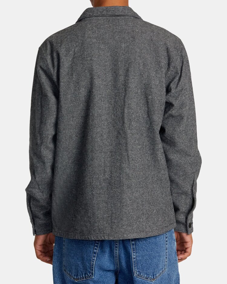 RVCA Flight Risk Shirt Jacket | Smoke Heather