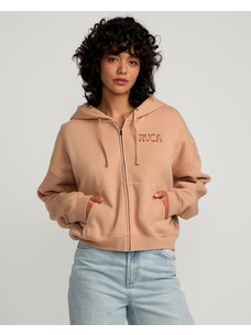 RVCA RVCA Court ZipUp Hoodie | Warm Taupe