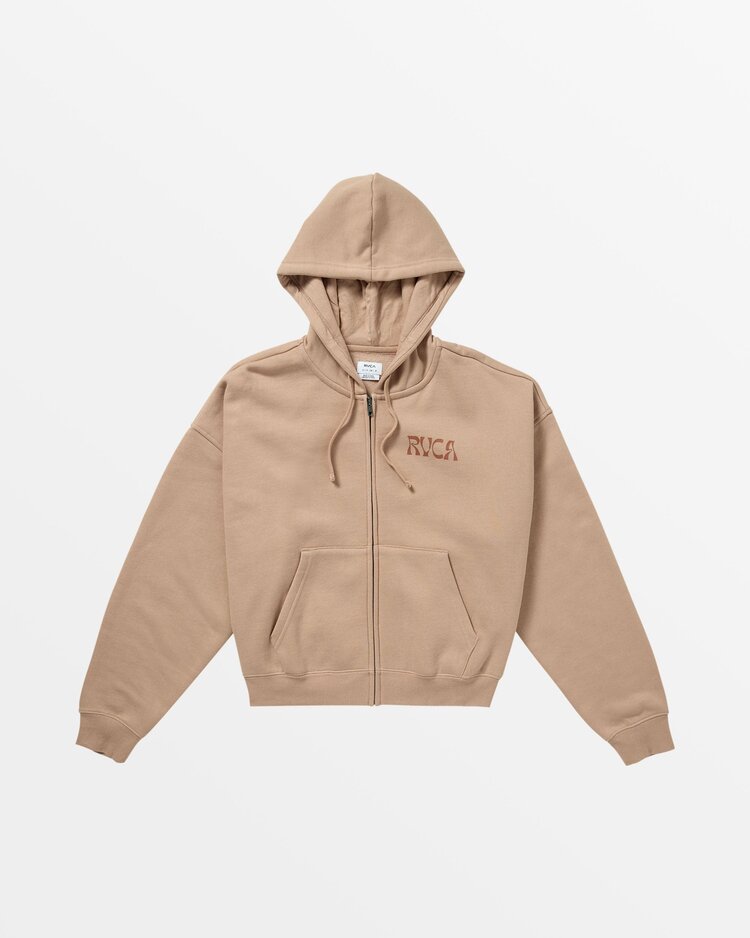 RVCA RVCA Court ZipUp Hoodie | Warm Taupe