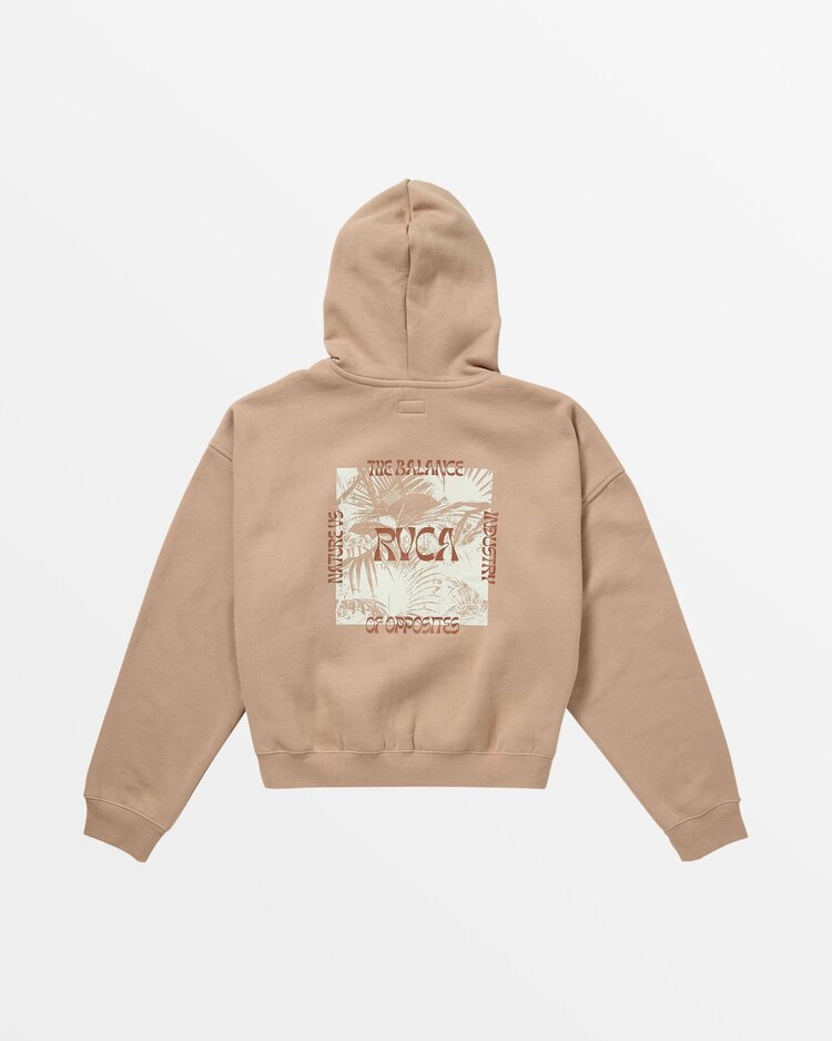 RVCA RVCA Court ZipUp Hoodie | Warm Taupe