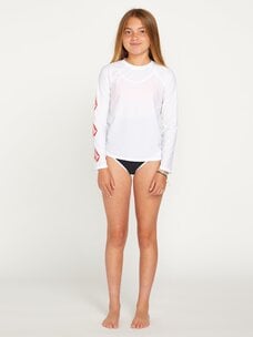 Volcom Simply Core Long Sleeve Upf 50 Rashguard | Candy Apple