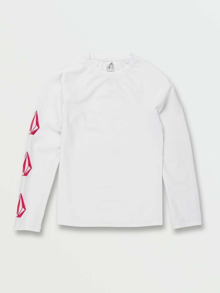 Volcom Simply Core Long Sleeve Upf 50 Rashguard | Candy Apple