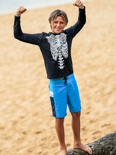 Volcom Volcom Big Boys Skeleton Long Sleeve Rashguard | Black